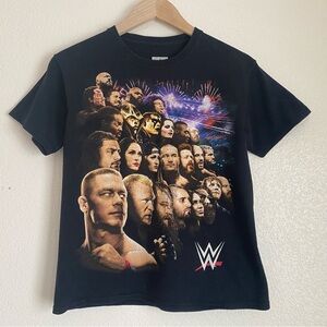 2014/2015 WWE tour printed t-shirt, black, youth M